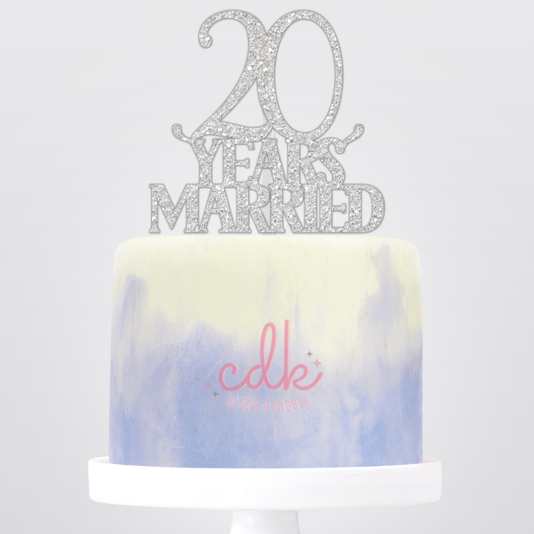 Personalised Anniversary Cake Topper