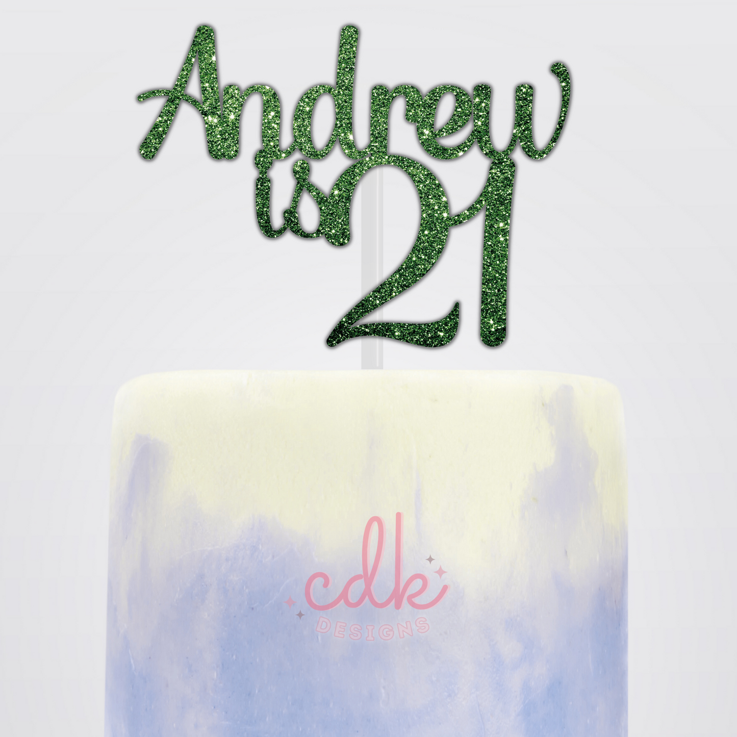 Personalised Happy Birthday Cake Topper