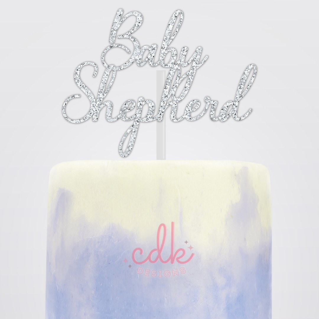 Personalised Baby Shower Cake Topper