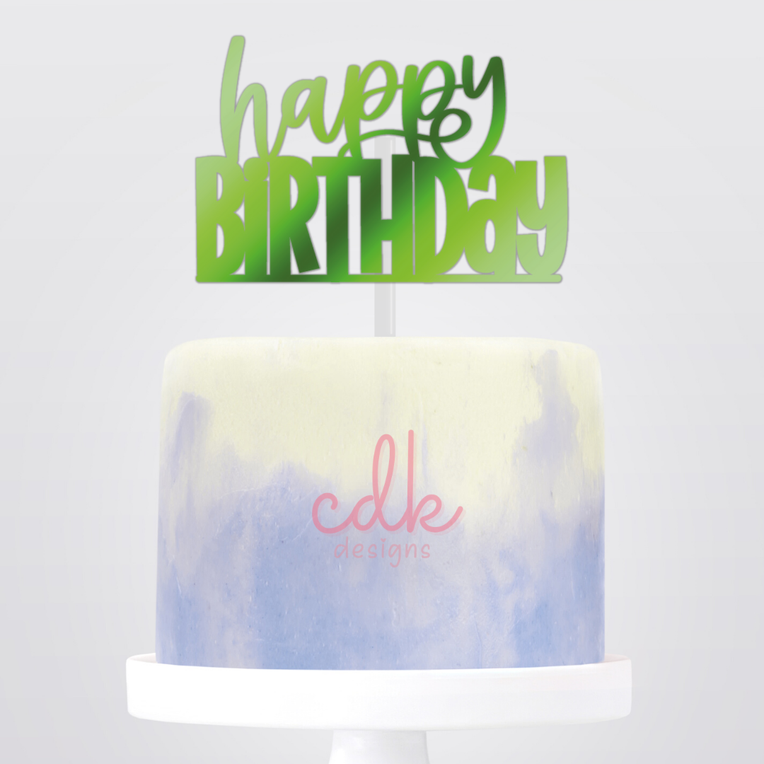 Happy Birthday Cake Topper
