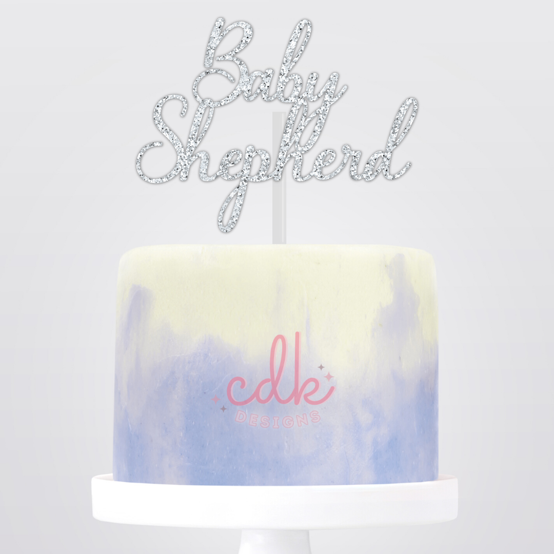 Personalised Baby Shower Cake Topper