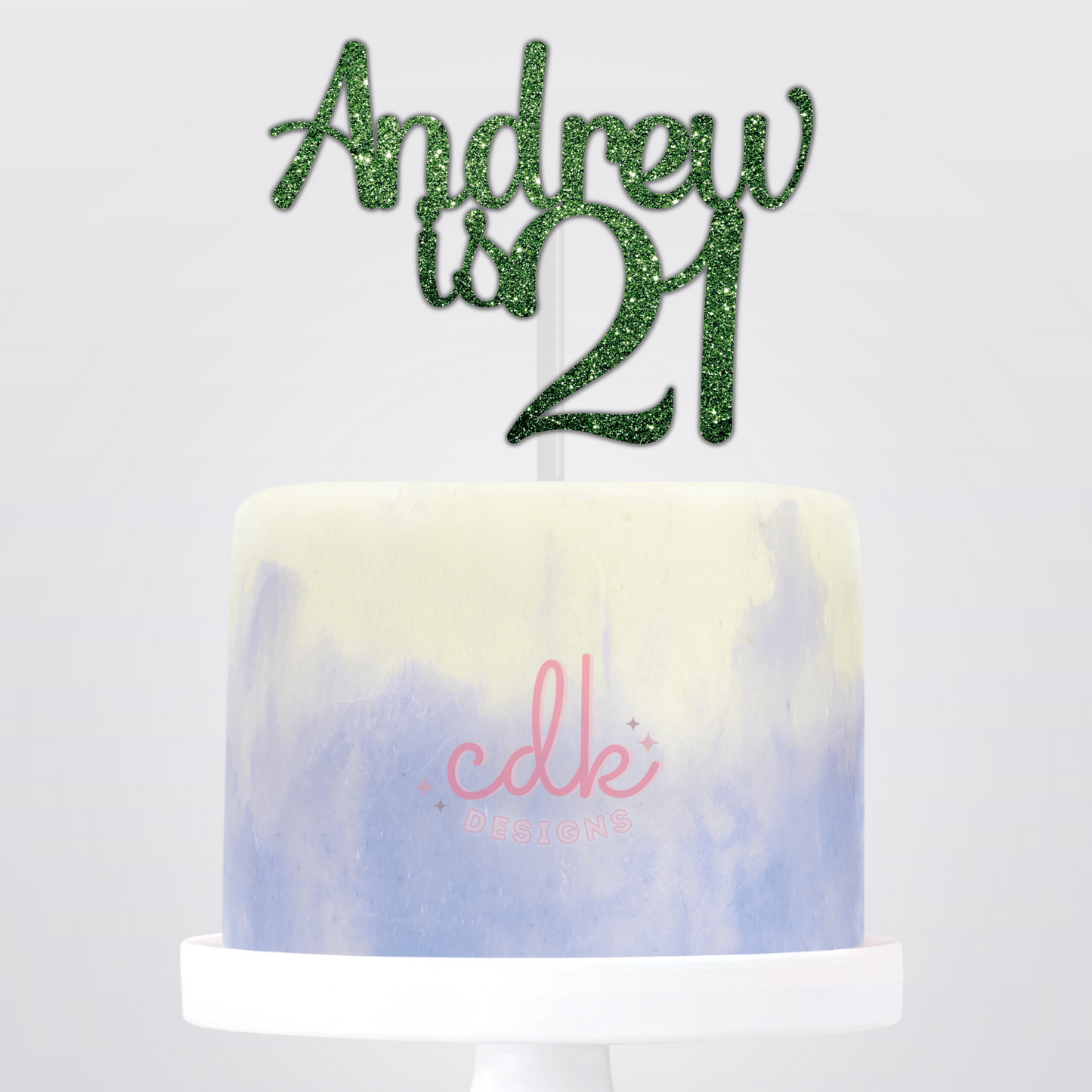 Personalised Happy Birthday Cake Topper