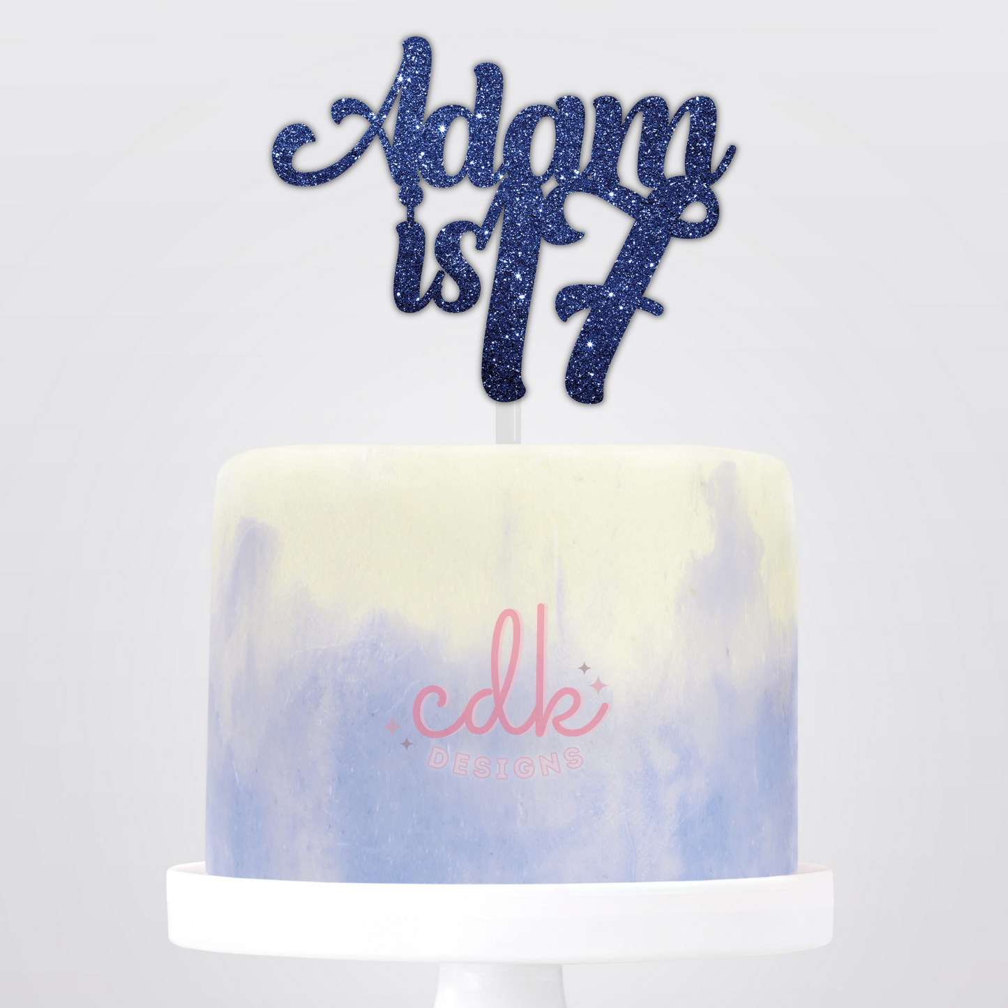 Personalised Happy Birthday Cake Topper