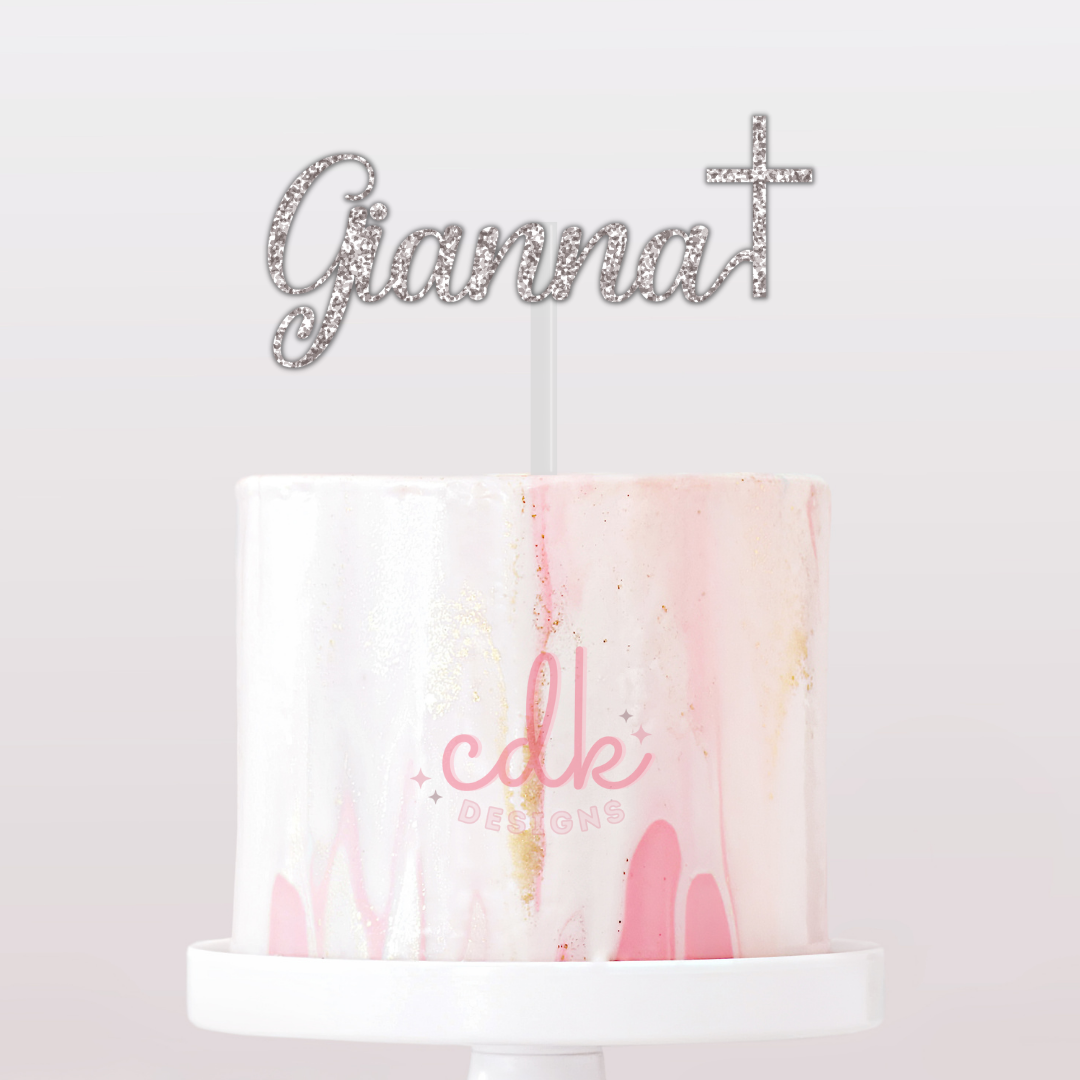 Personalised Christening Cake Topper