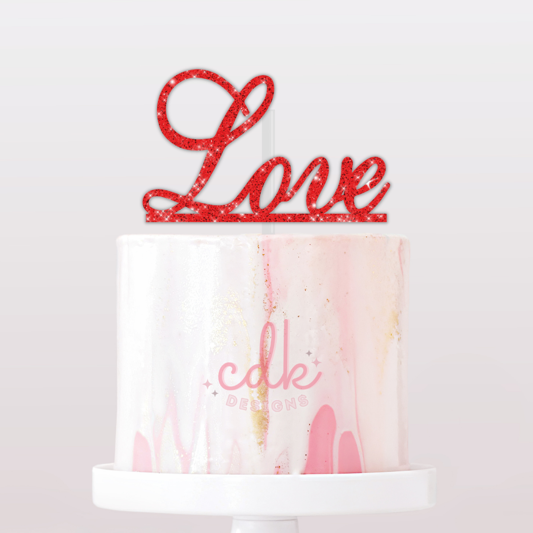 Love - Wedding/Engagement Cake Topper