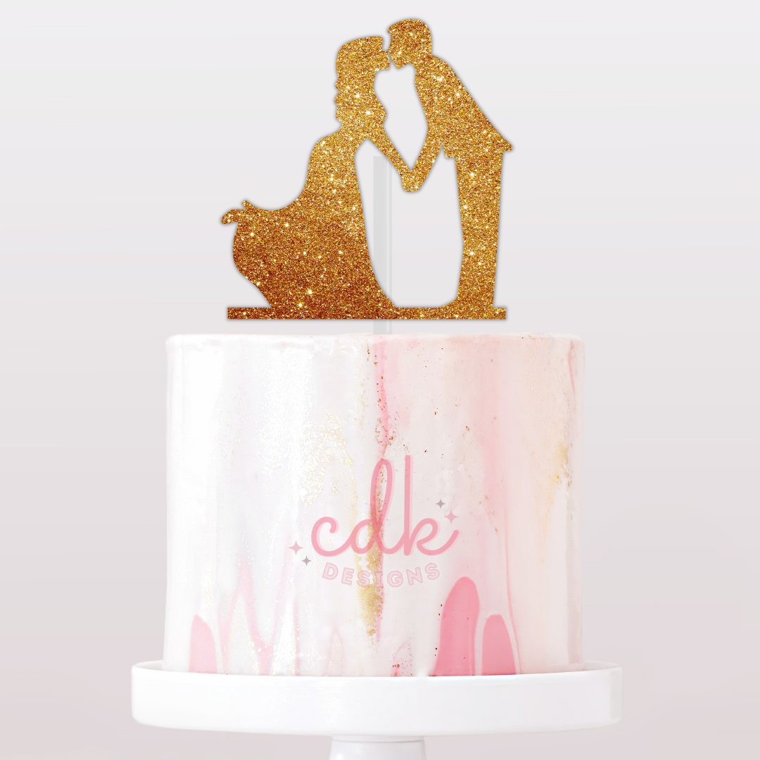 Bride and Groom - Wedding Cake Topper