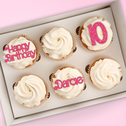 Personalised Birthday Cupcake Topper