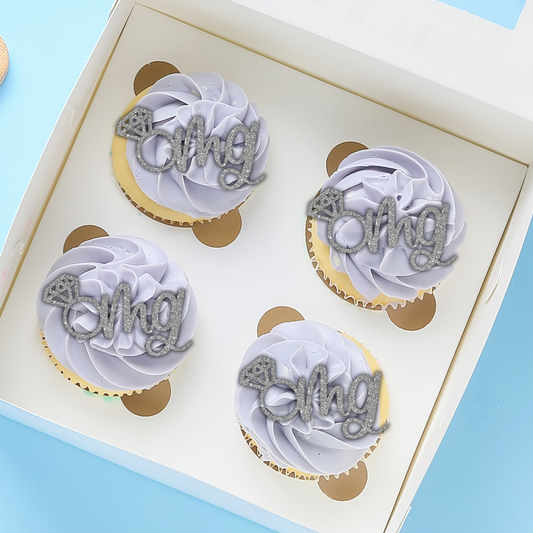 Wedding & Engagement Cupcake Topper