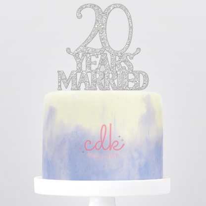 Personalised Anniversary Cake Topper
