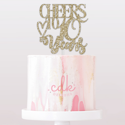 Personalised Anniversary Cake Topper