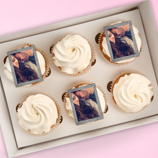 Rectangle Photo Frame Cupcake Topper