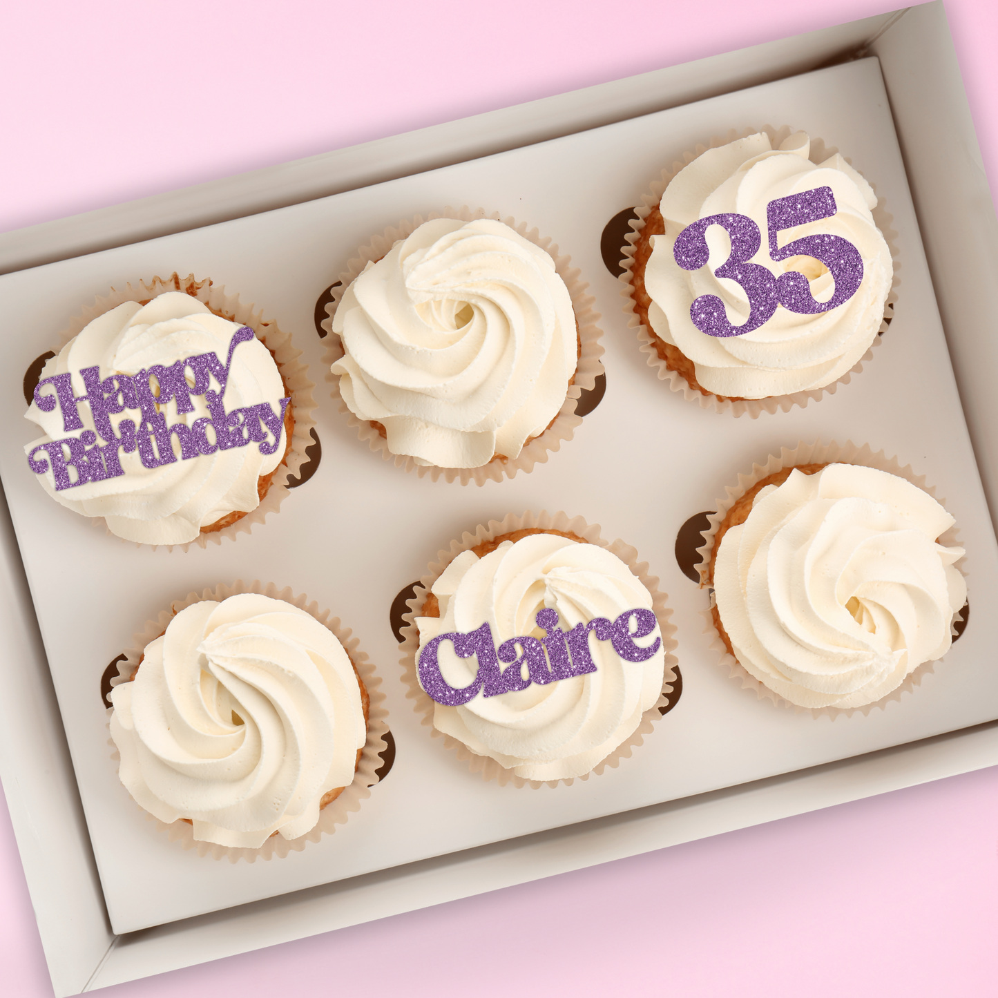 Personalised Birthday Cupcake Topper