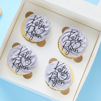 Wedding & Engagement Cupcake Topper