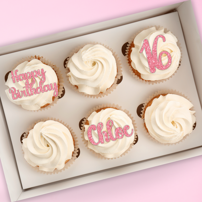 Personalised Birthday Cupcake Topper