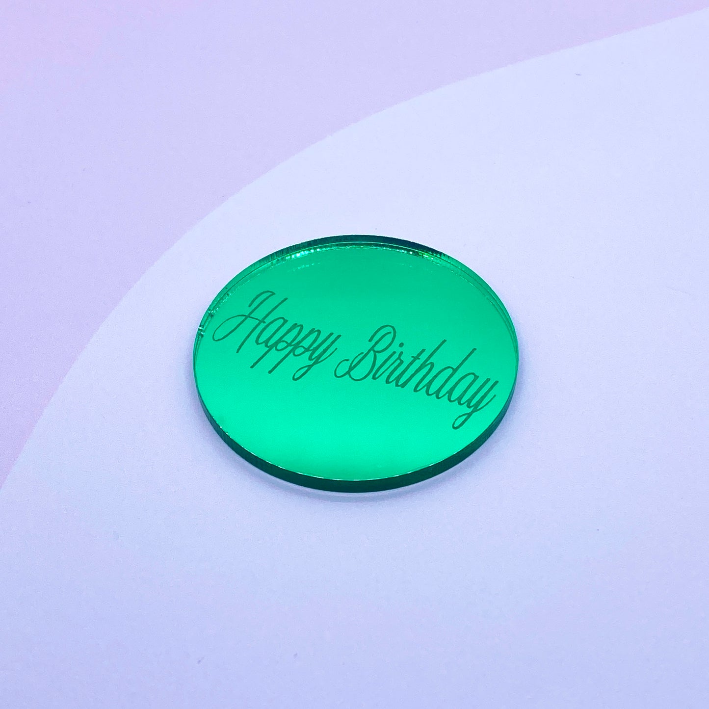 Green - Mirror Acrylic Disc