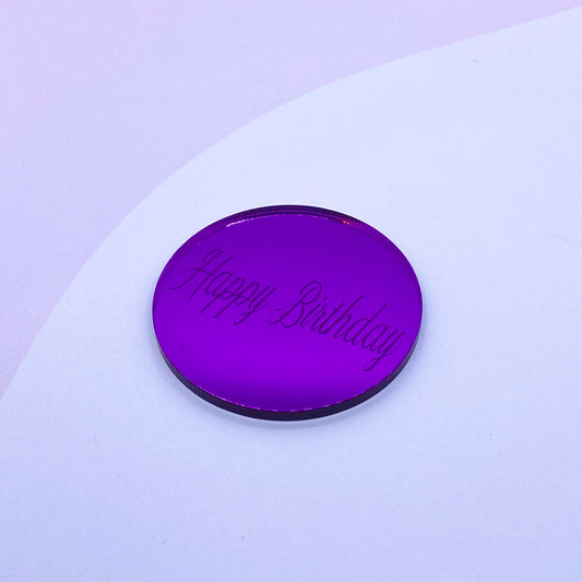 Purple - Mirror Acrylic Disc