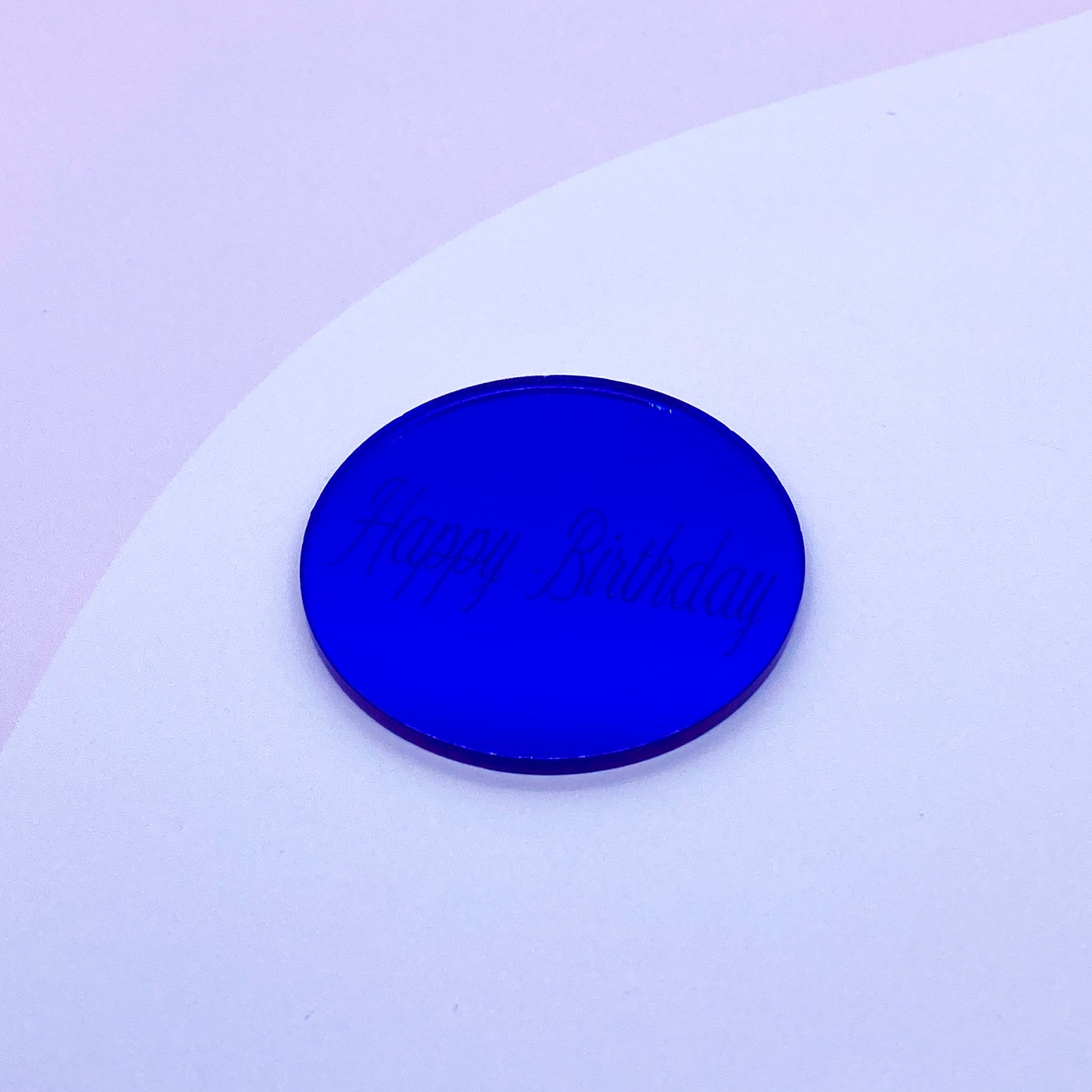 Dark Blue - Mirror Acrylic Disc