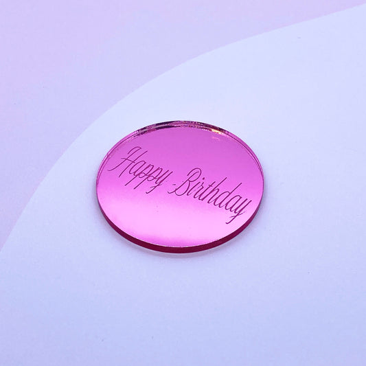 Pink - Mirror Acrylic Disc