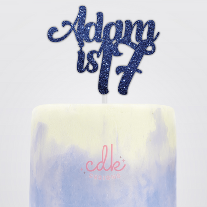 Personalised Happy Birthday Cake Topper