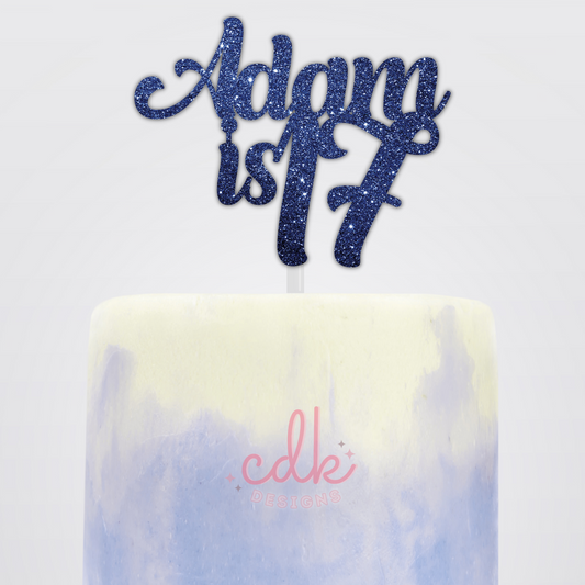 Personalised Happy Birthday Cake Topper