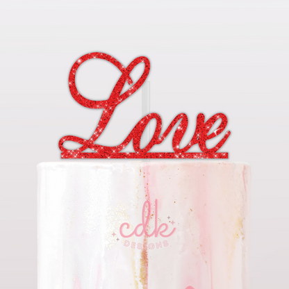 Love - Wedding/Engagement Cake Topper