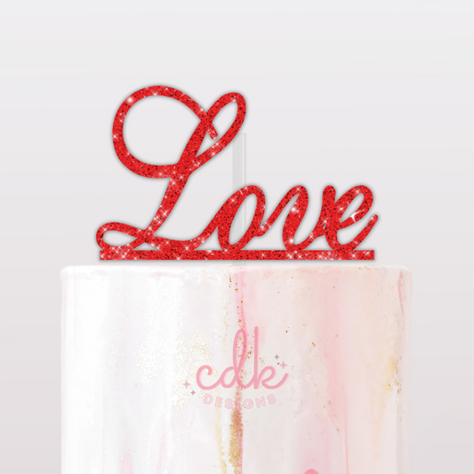 Love - Wedding/Engagement Cake Topper