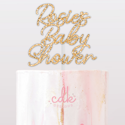 Personalised Baby Shower Cake Topper