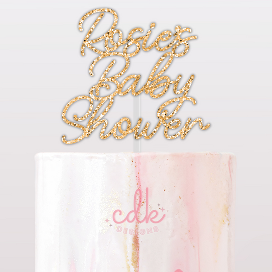 Personalised Baby Shower Cake Topper