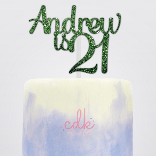 Personalised Happy Birthday Cake Topper