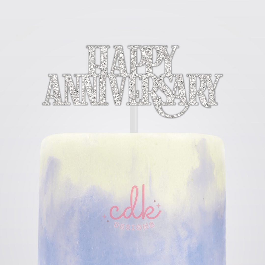 Happy Anniversary Cake Topper