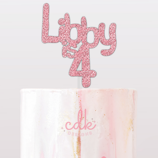 Personalised Happy Birthday Cake Topper