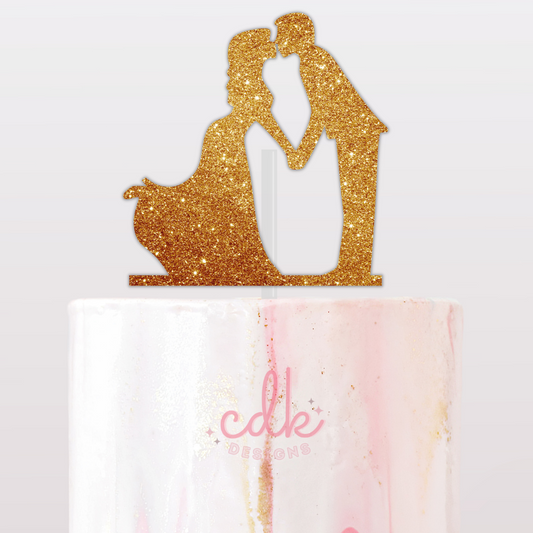 Bride and Groom - Wedding Cake Topper