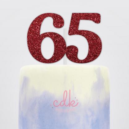 Number Cake Topper