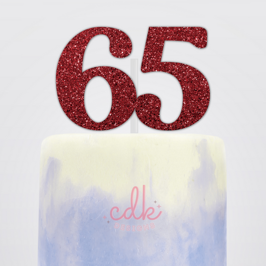 Number Cake Topper