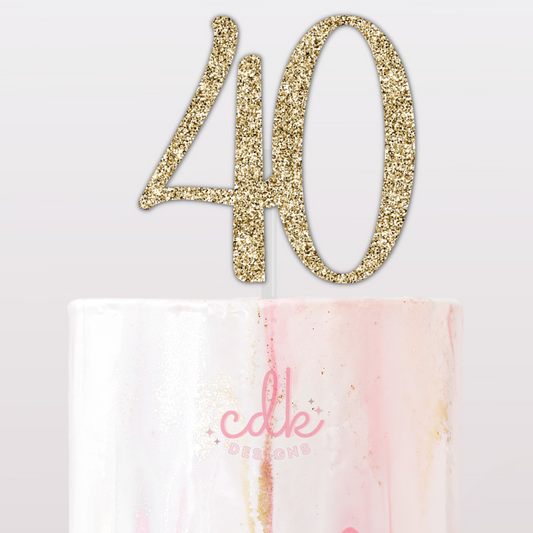 Number Cake Topper