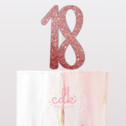 Number Cake Topper