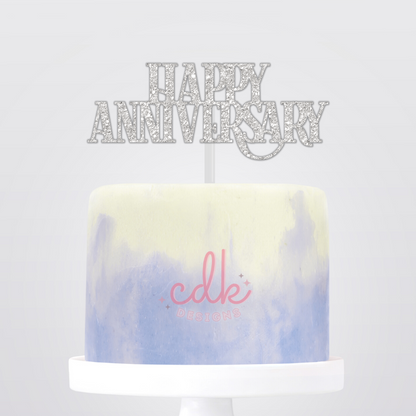 Happy Anniversary Cake Topper