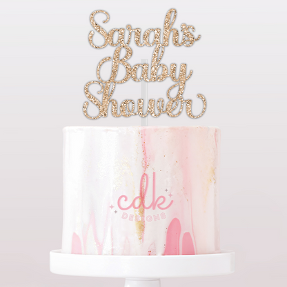 Personalised Baby Shower Cake Topper