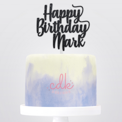 Personalised Happy Birthday Cake Topper