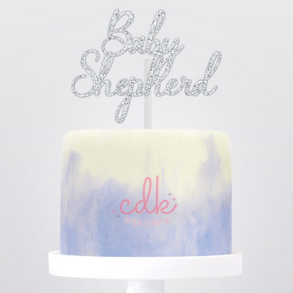 Personalised Baby Shower Cake Topper