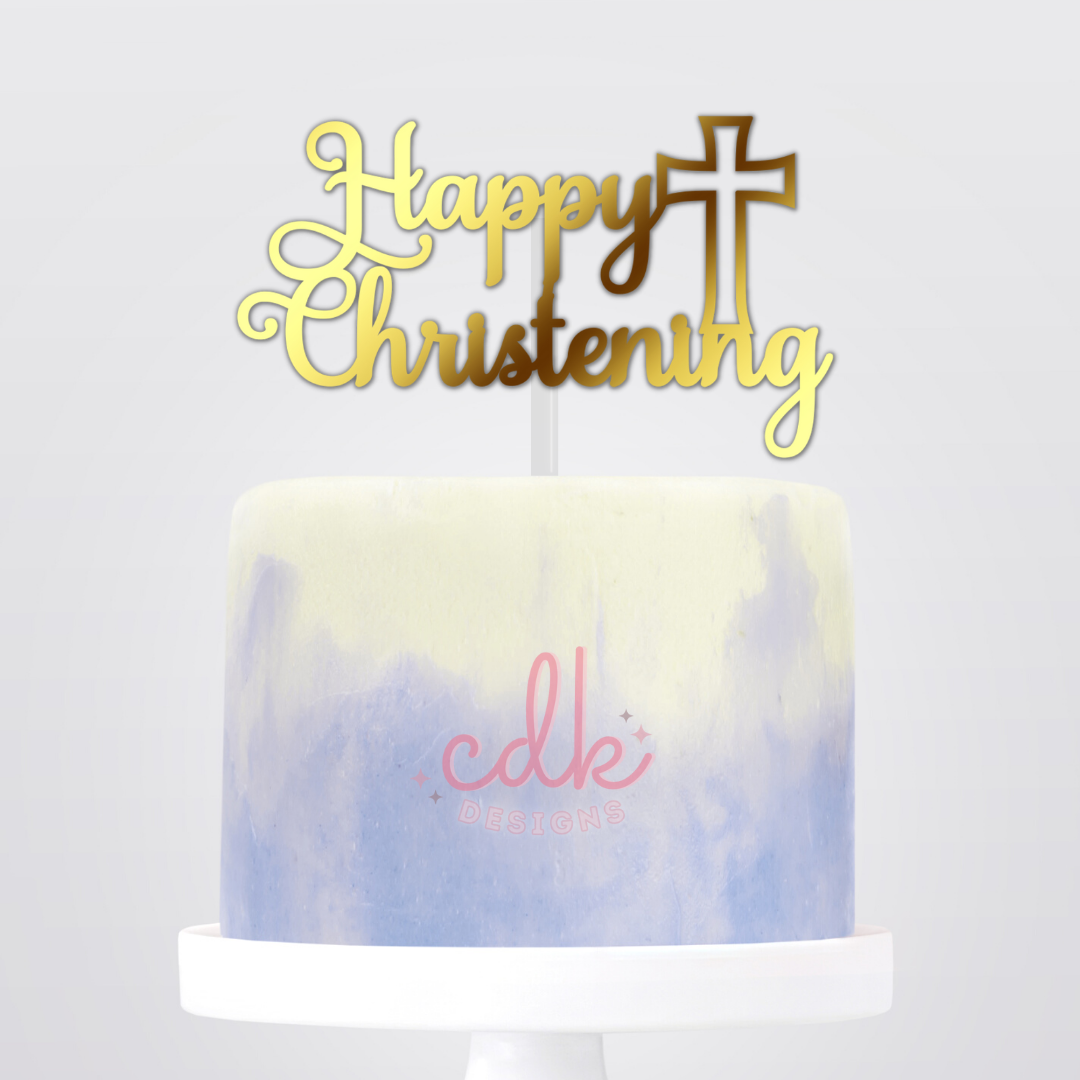 Christening Cake Topper
