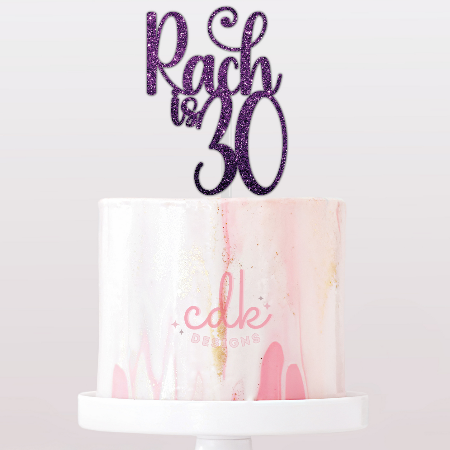 Personalised Happy Birthday Cake Topper