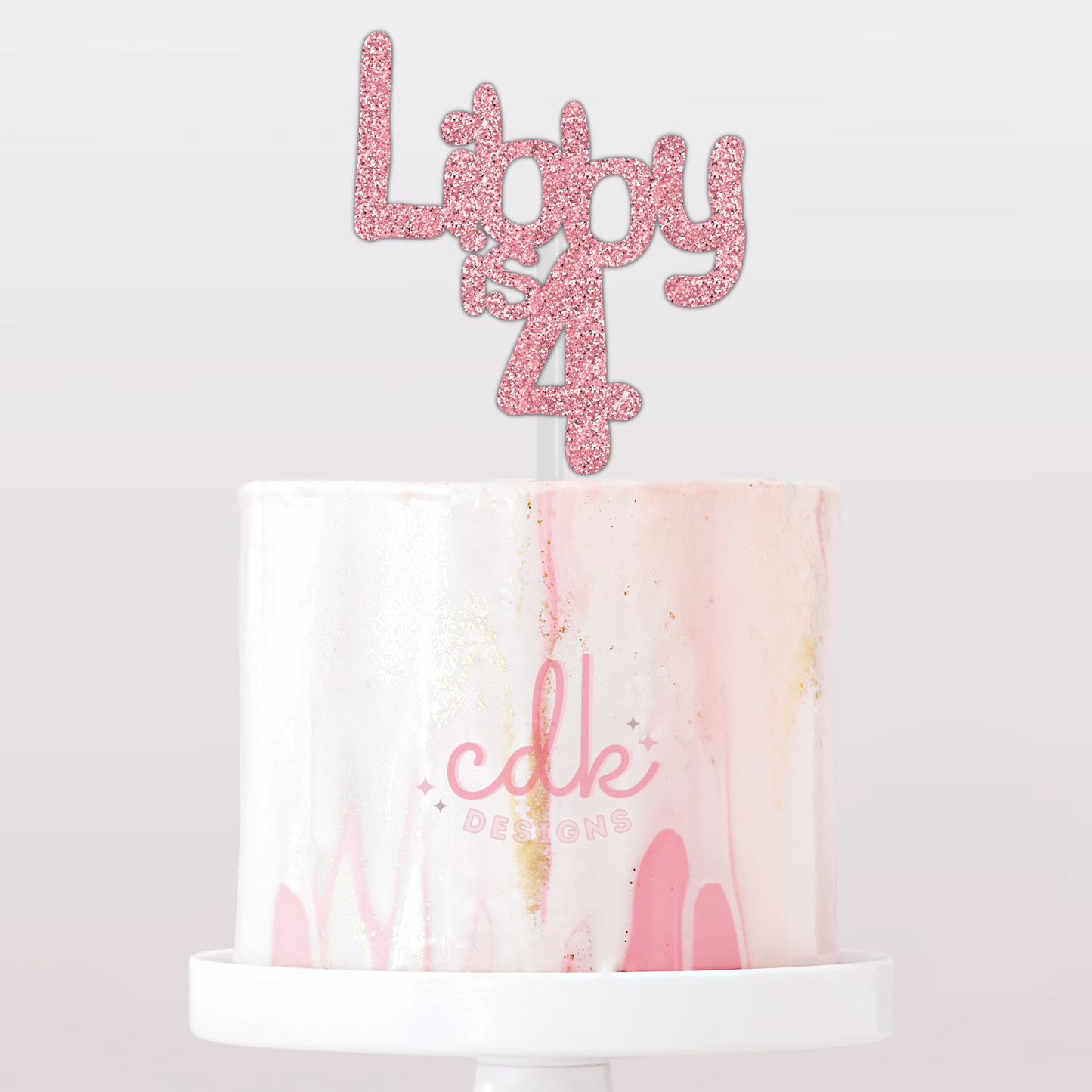 Personalised Happy Birthday Cake Topper