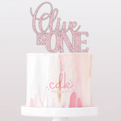 Personalised Happy Birthday Cake Topper