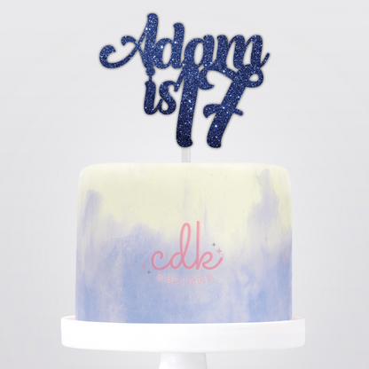Personalised Happy Birthday Cake Topper